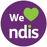 We Love NDIS badge